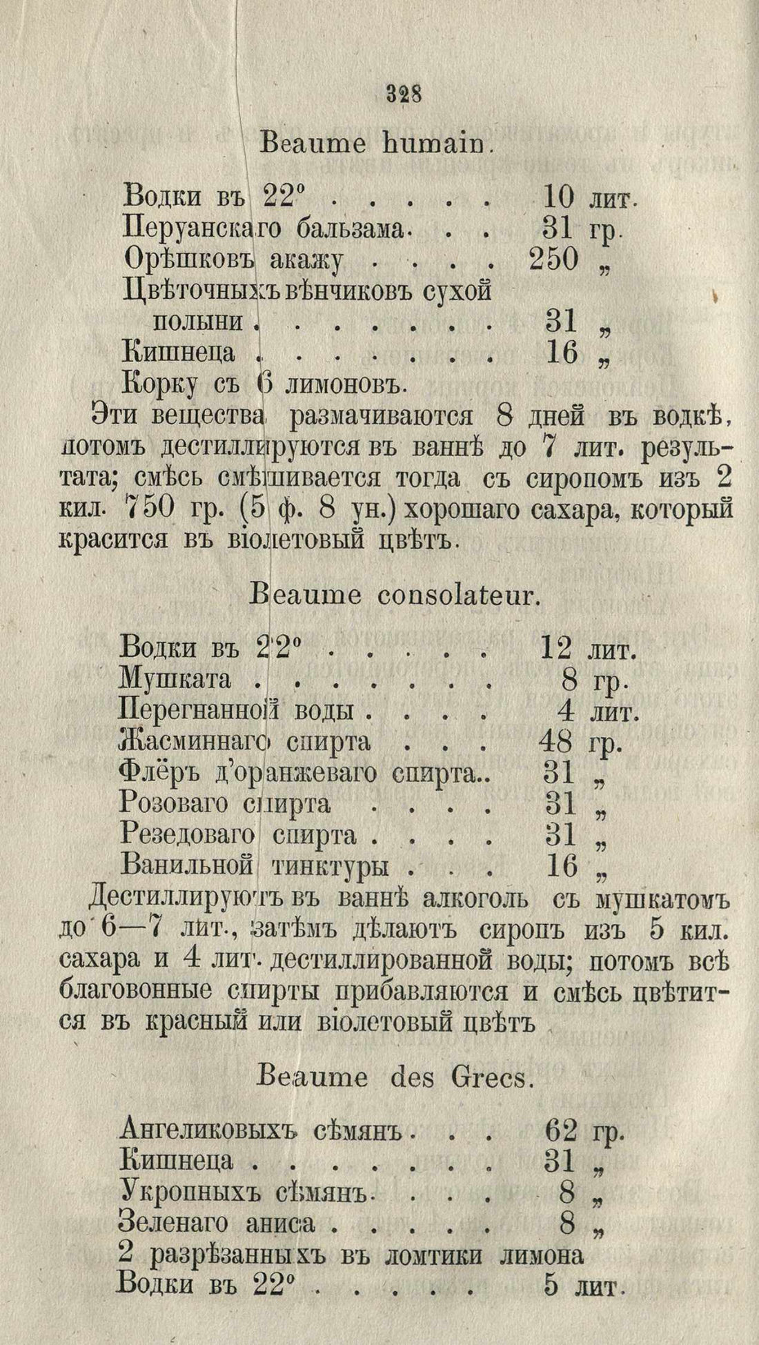 Скан страницы 354 книги «Буфет всевозможных водок»