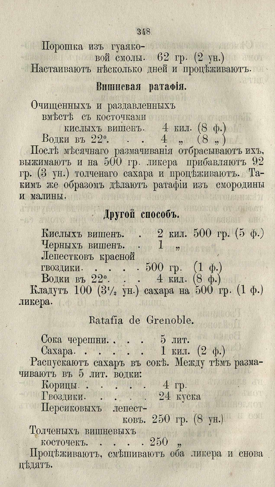 Скан страницы 374 книги «Буфет всевозможных водок»