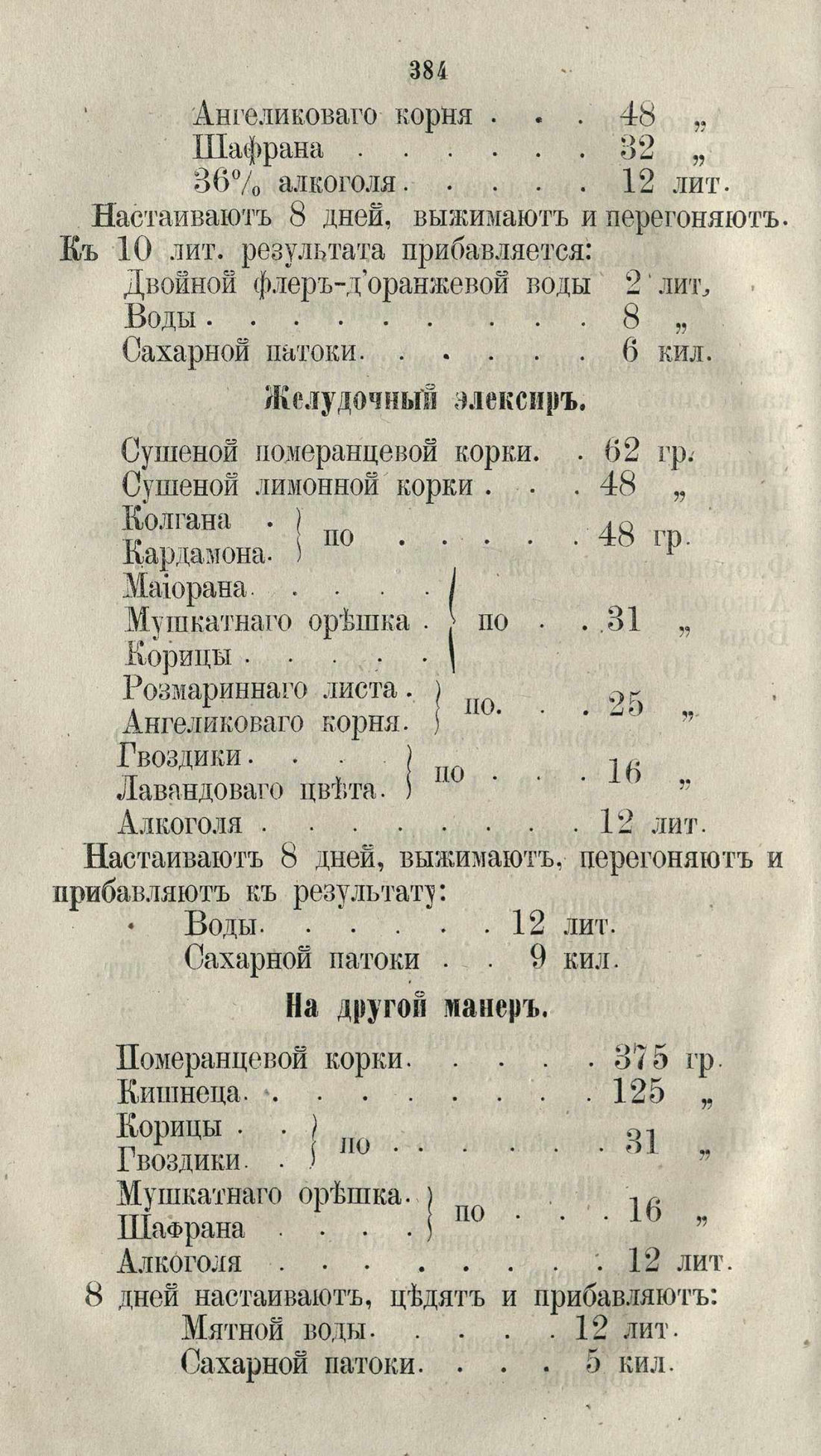 Скан страницы 410 книги «Буфет всевозможных водок»