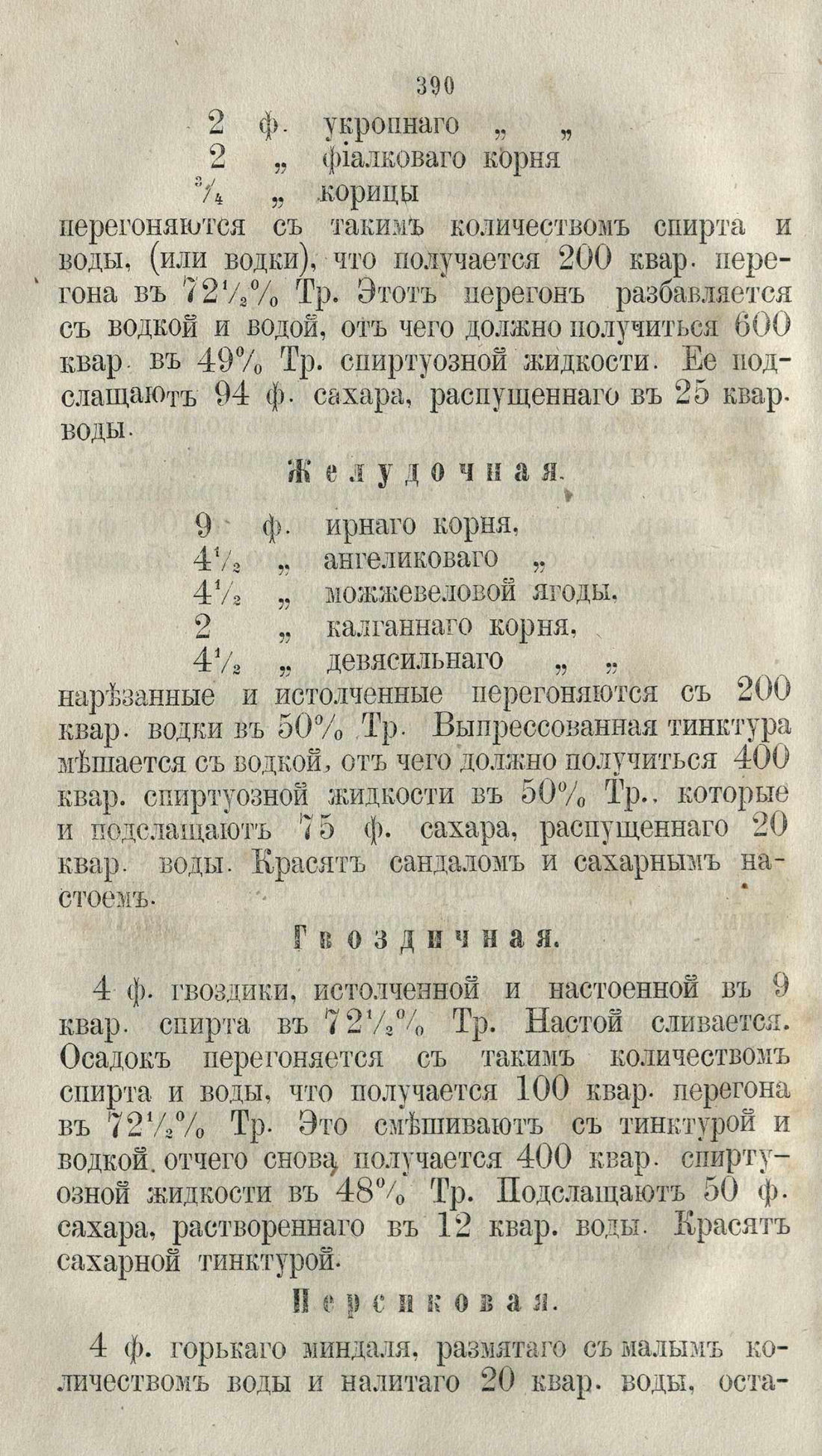 Скан страницы 416 книги «Буфет всевозможных водок»