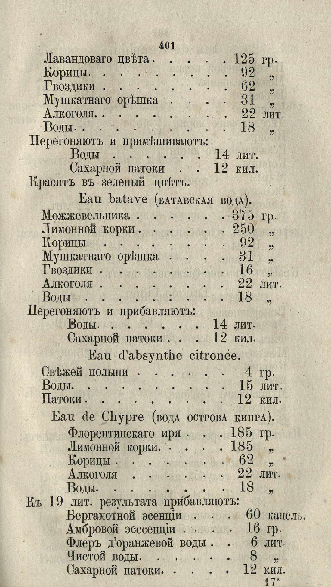 Скан страницы 427 книги «Буфет всевозможных водок»
