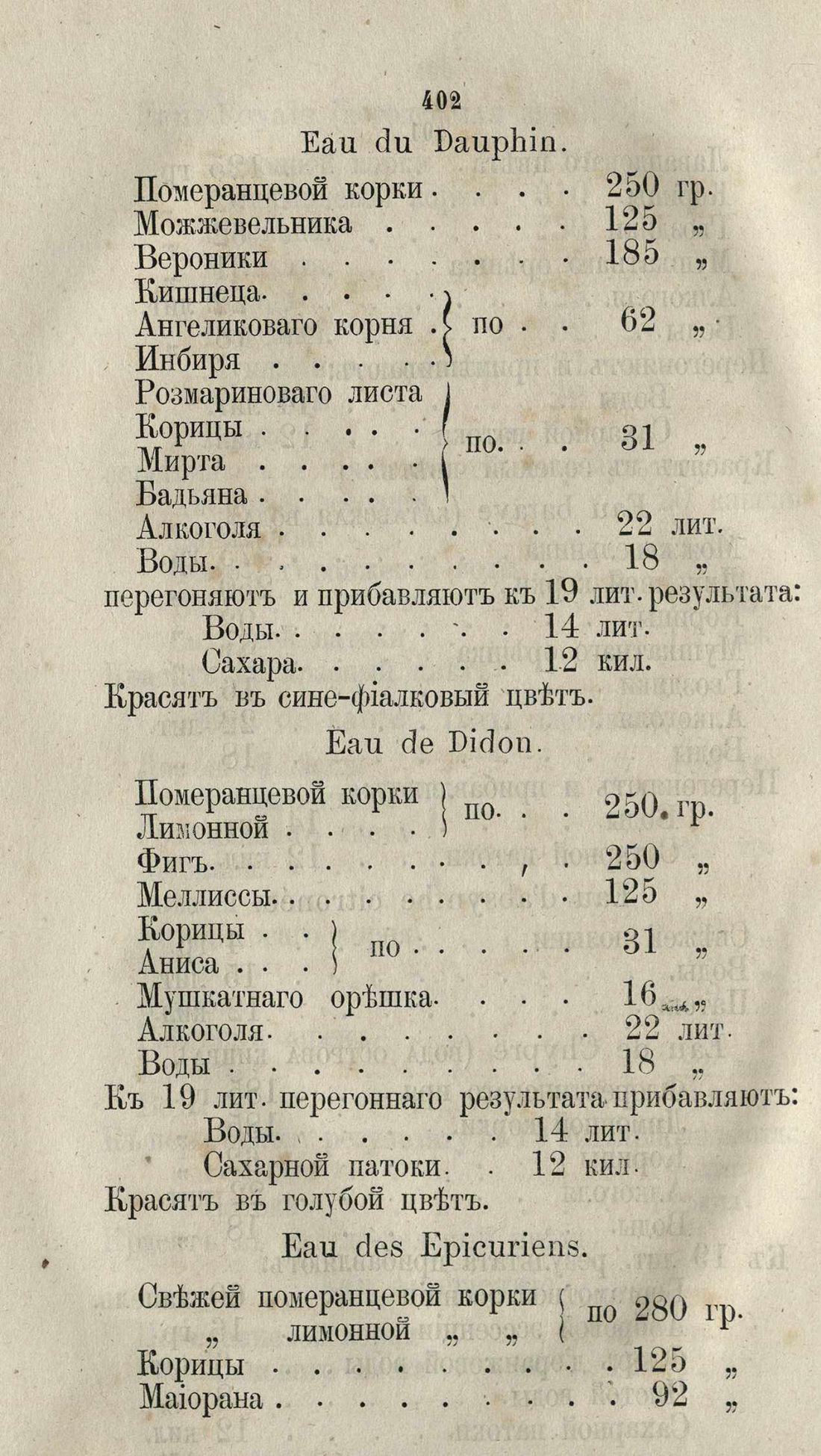 Скан страницы 428 книги «Буфет всевозможных водок»