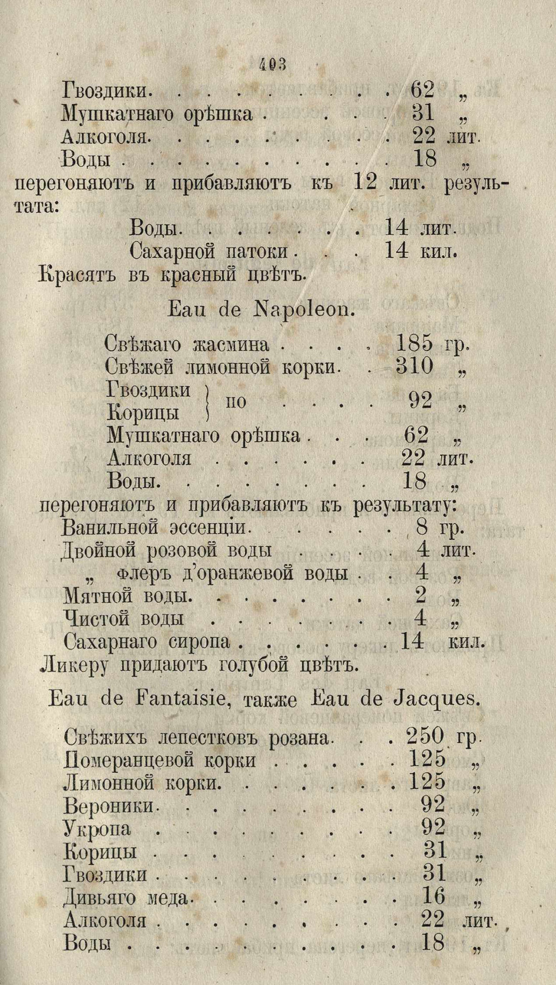 Скан страницы 429 книги «Буфет всевозможных водок»