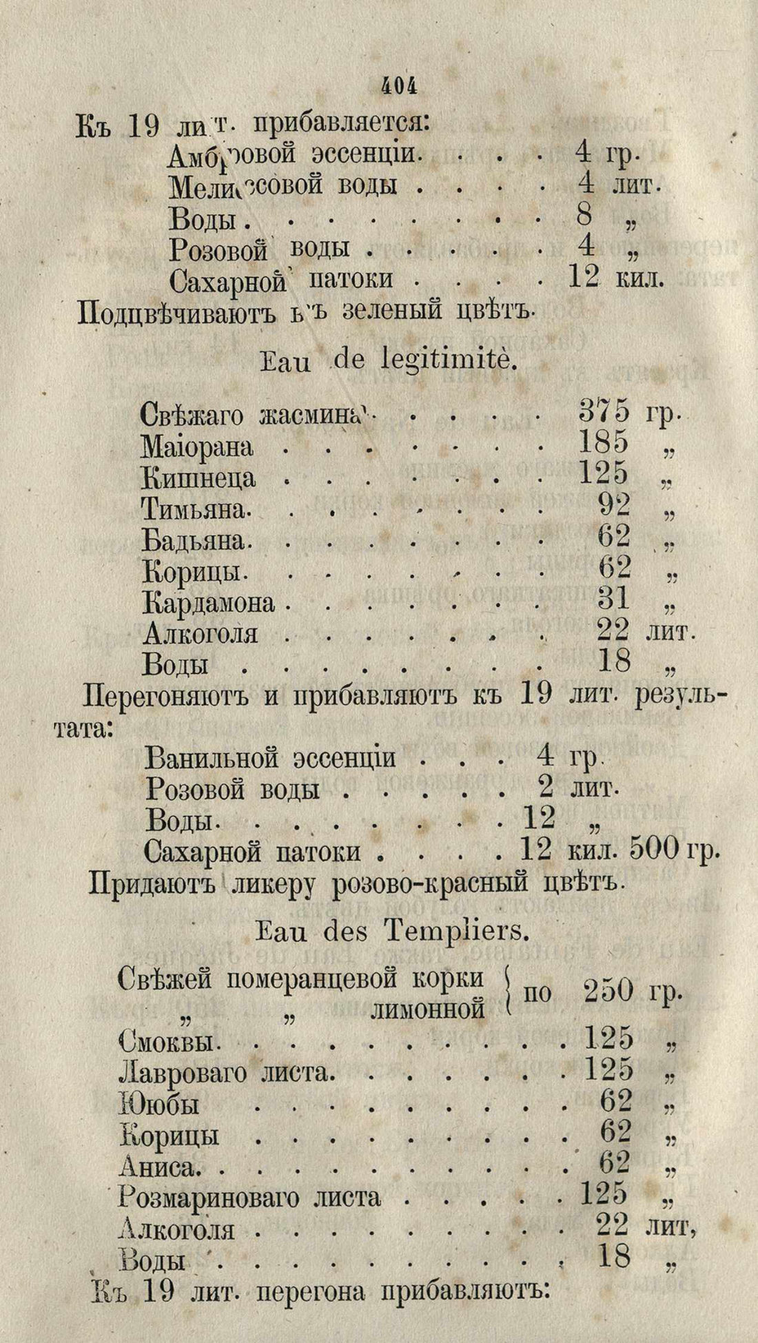 Скан страницы 430 книги «Буфет всевозможных водок»