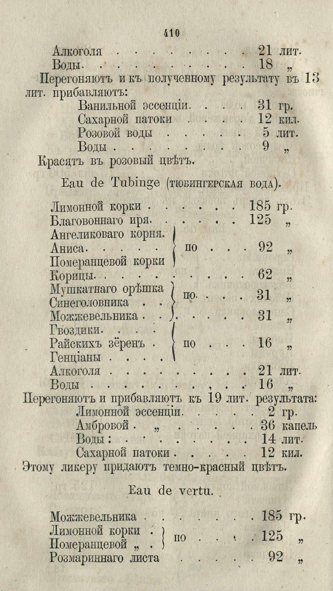 Скан страницы 436 книги «Буфет всевозможных водок»