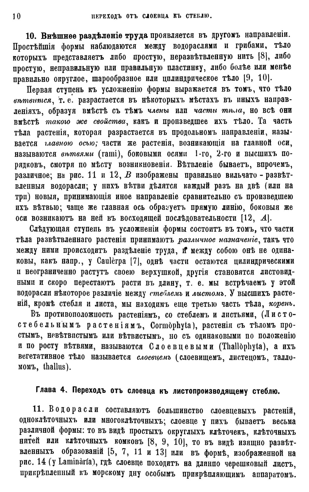 Скан страницы 13 книги «Систематика растений. Часть 1»
