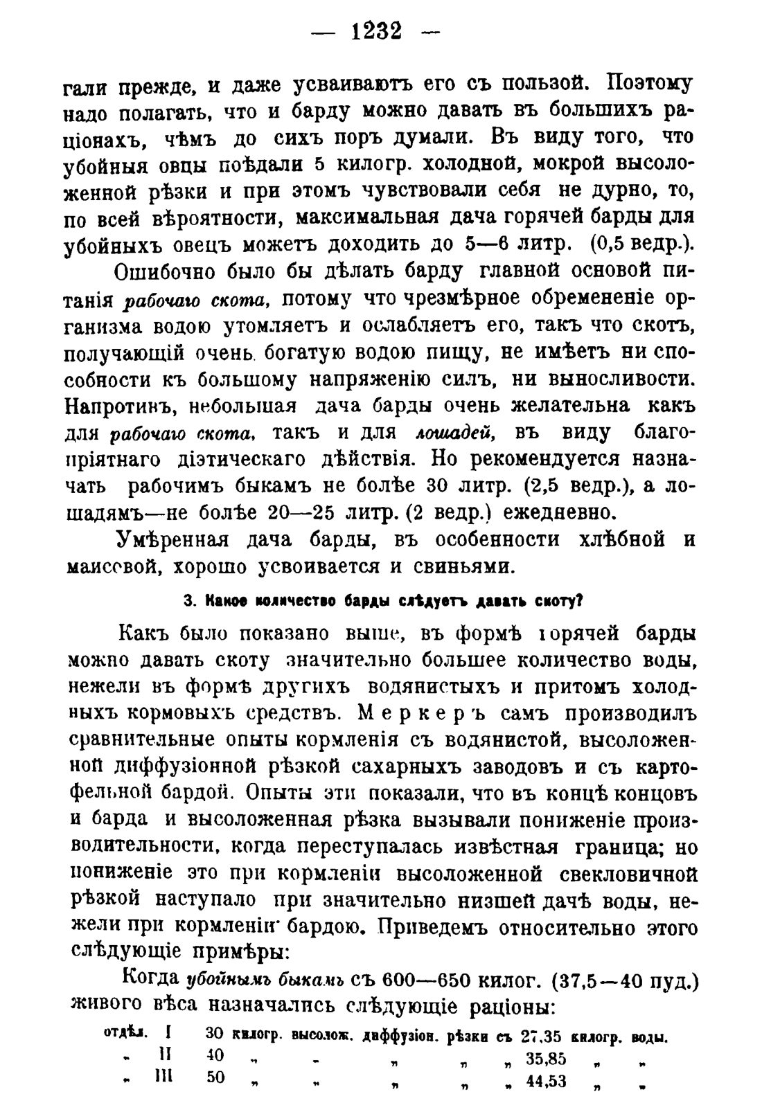 Скан страницы 1250 книги «Руководство к винокуренному производству»