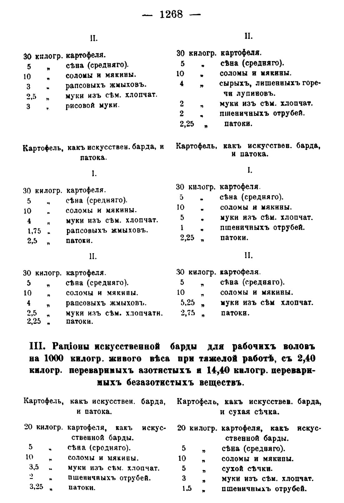 Скан страницы 1286 книги «Руководство к винокуренному производству»