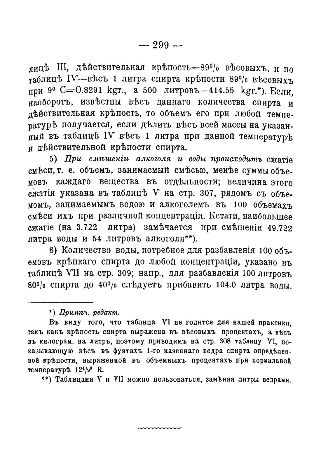 Скан страницы 309 книги «Руководство к винокуренному производству»
