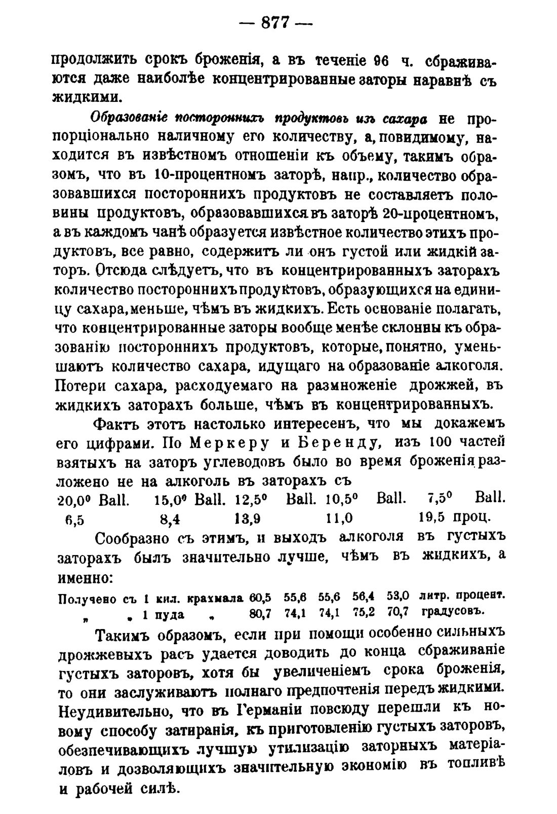 Скан страницы 891 книги «Руководство к винокуренному производству»