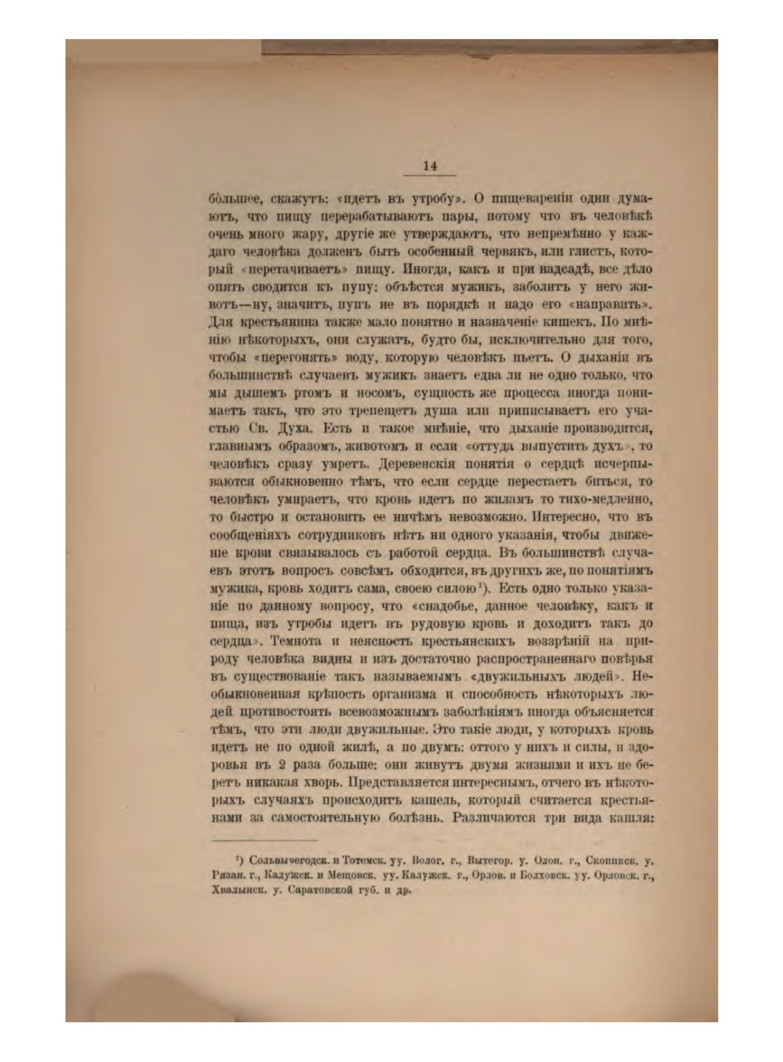 Скан страницы 20 книги «Русская народно-бытовая медицина»