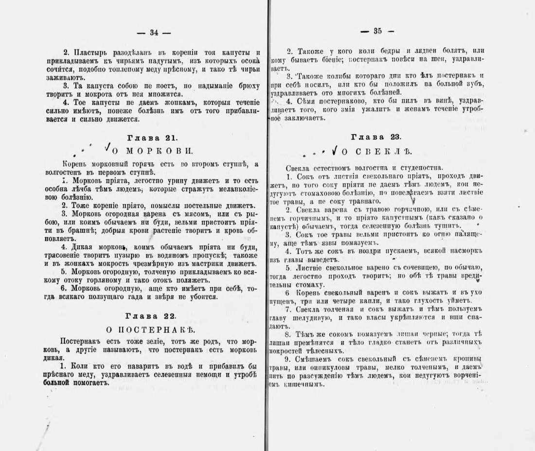 Скан страницы 28 книги «Русские простонародные травники и лечебники»
