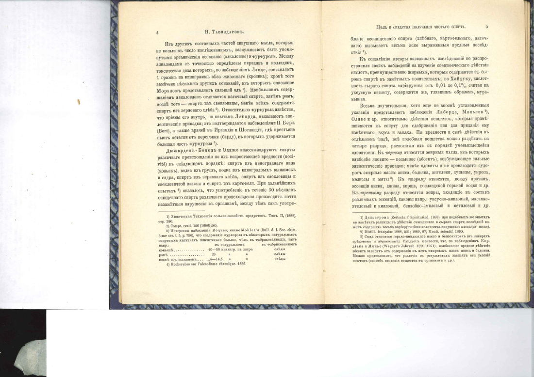 Скан страницы 5 книги «Цель и средства получения чистого спирта»