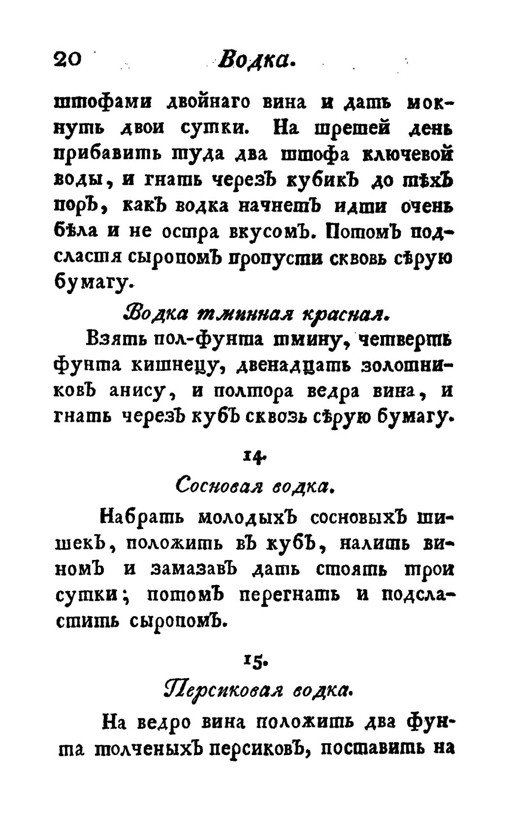 Скан страницы 32 книги «Винокуръ, пивоваръ, медоваръ, водочный мастеръ, квасникъ, уксусникъ и погребщикъ»