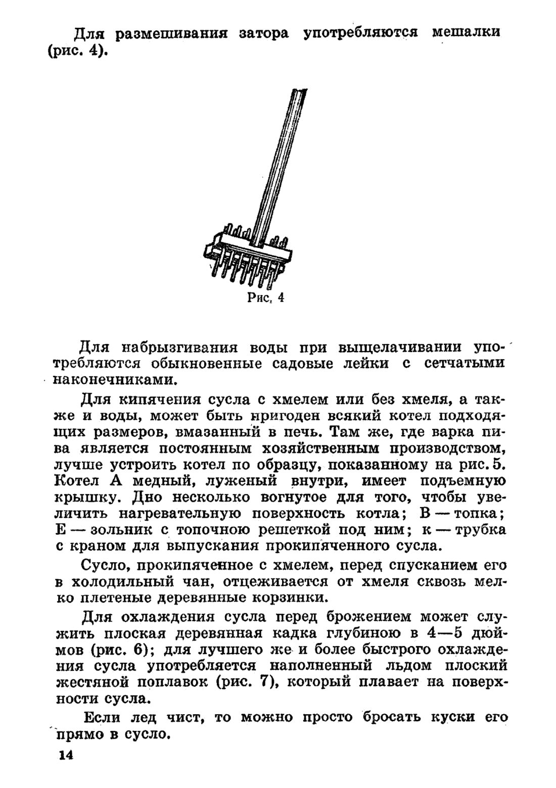 Скан страницы 14 книги «Домашнее приготовление различных сортов пива»