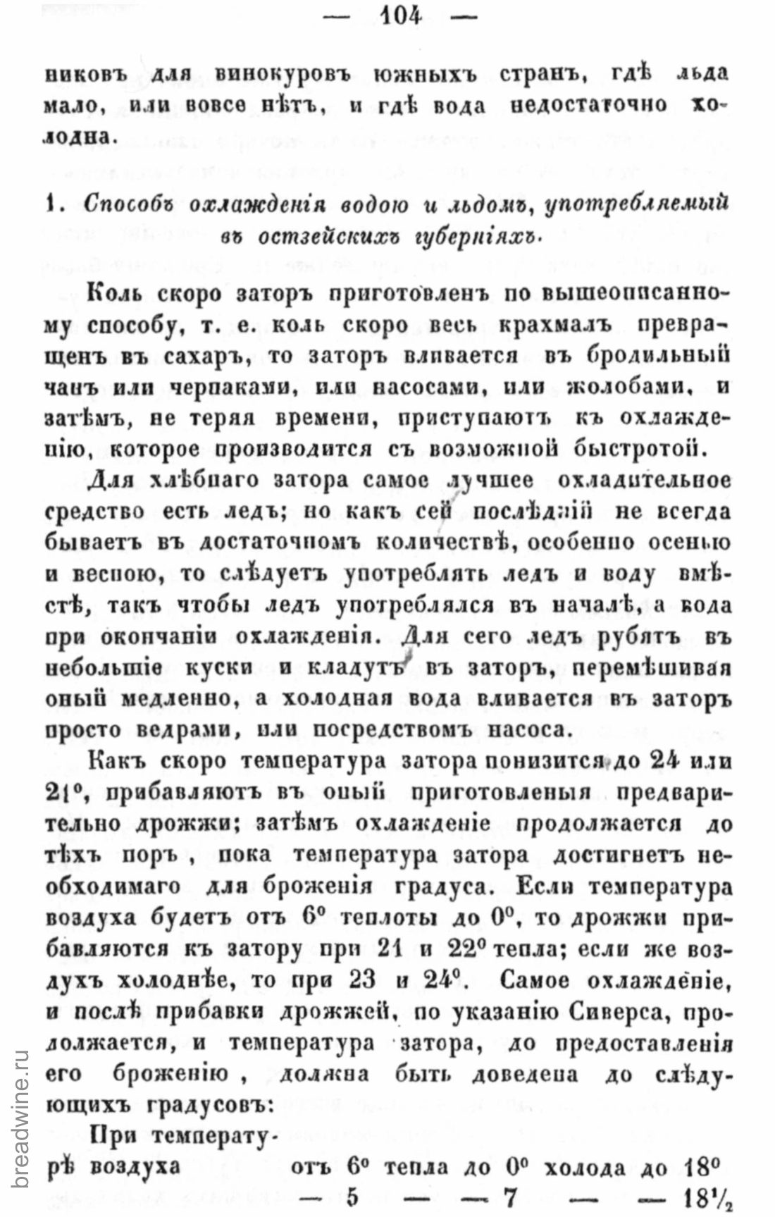Скан страницы 121 книги «Руководство по винокурению»