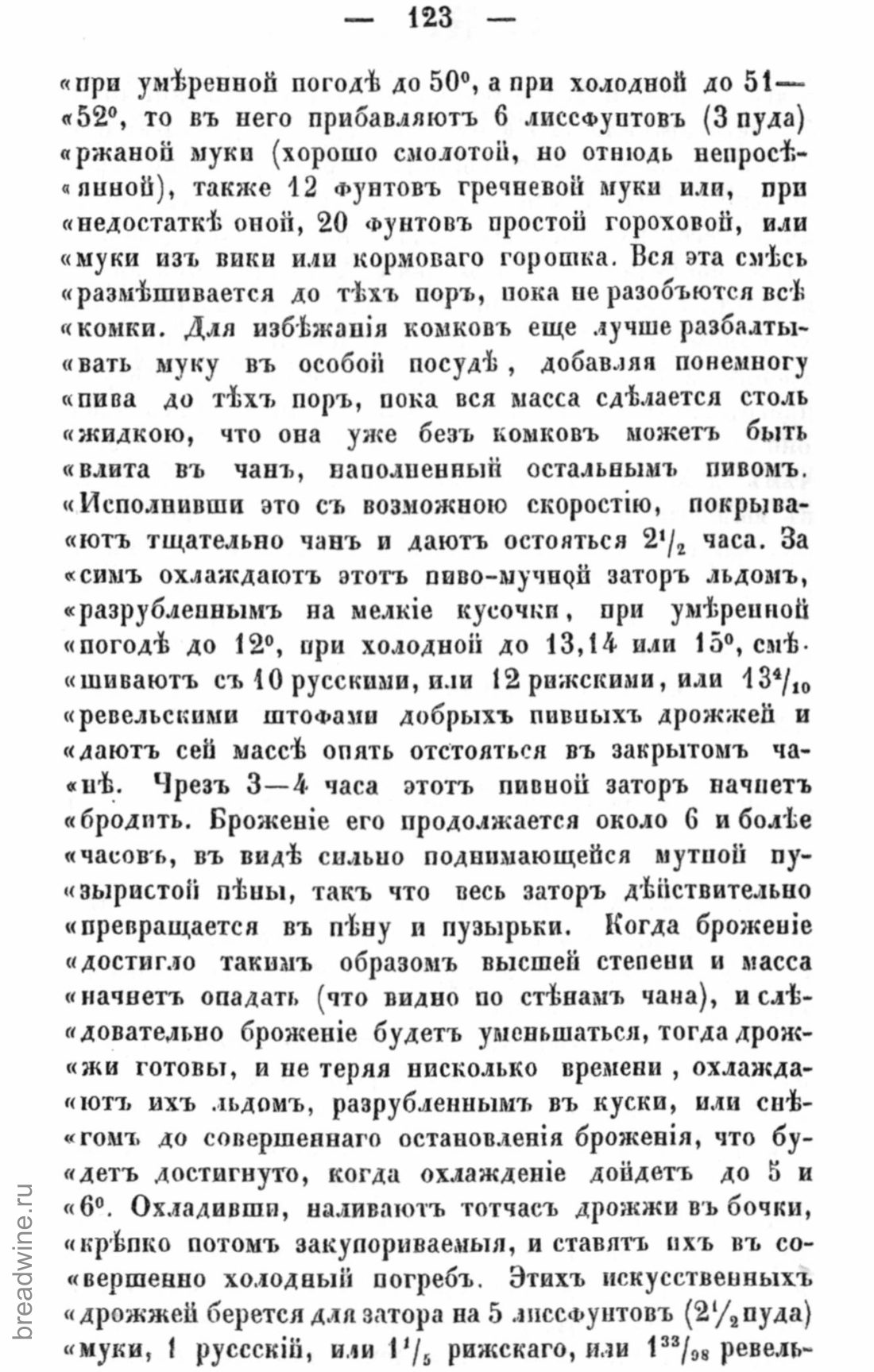 Скан страницы 140 книги «Руководство по винокурению»