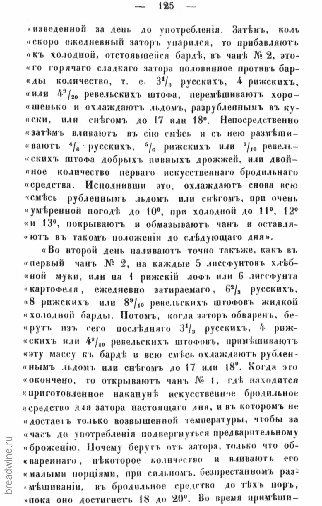 Скан страницы 142 книги «Руководство по винокурению»