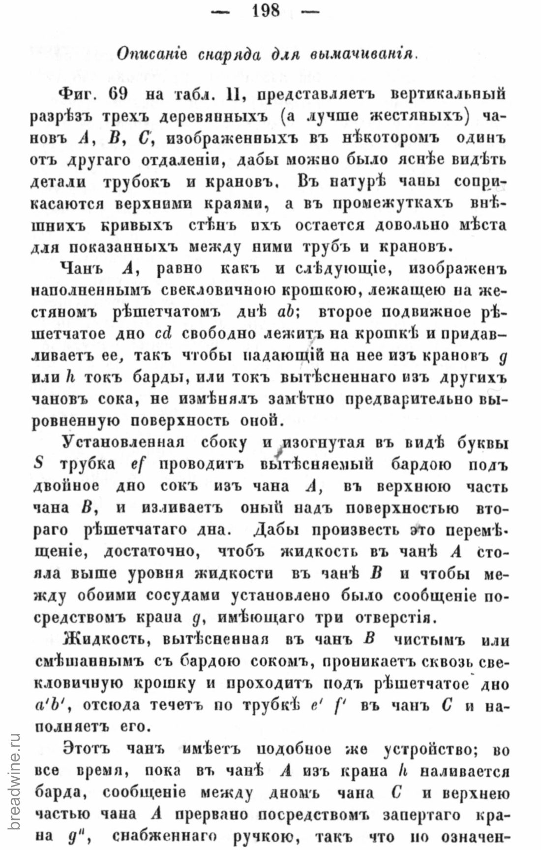Скан страницы 215 книги «Руководство по винокурению»