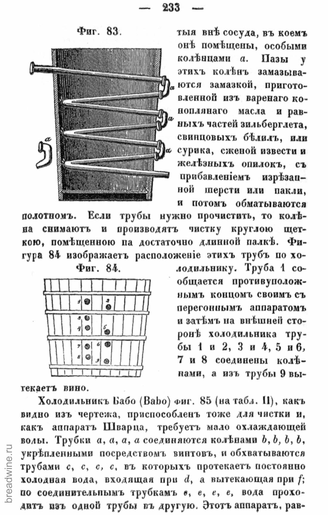 Скан страницы 250 книги «Руководство по винокурению»
