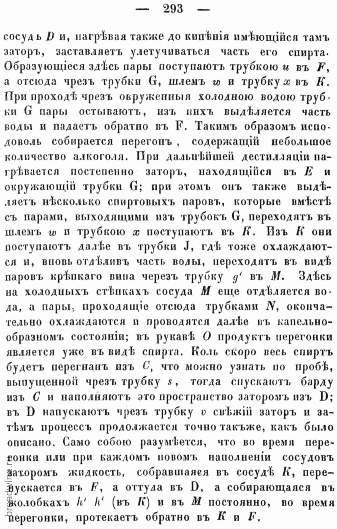 Скан страницы 308 книги «Руководство по винокурению»