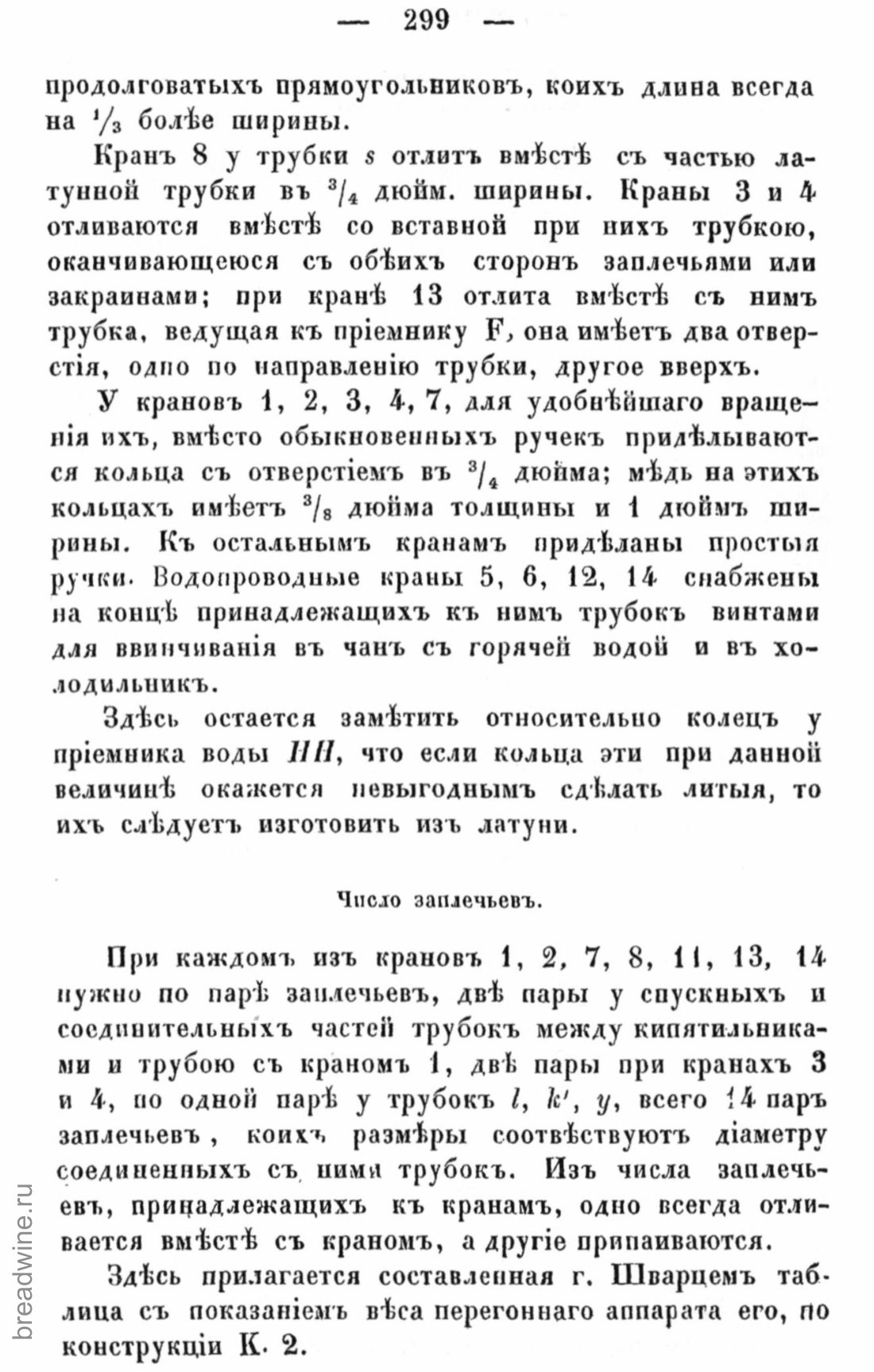Скан страницы 314 книги «Руководство по винокурению»