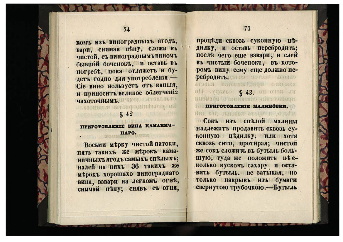Скан страницы 38 книги «50 малороссийских спообов настаивать»