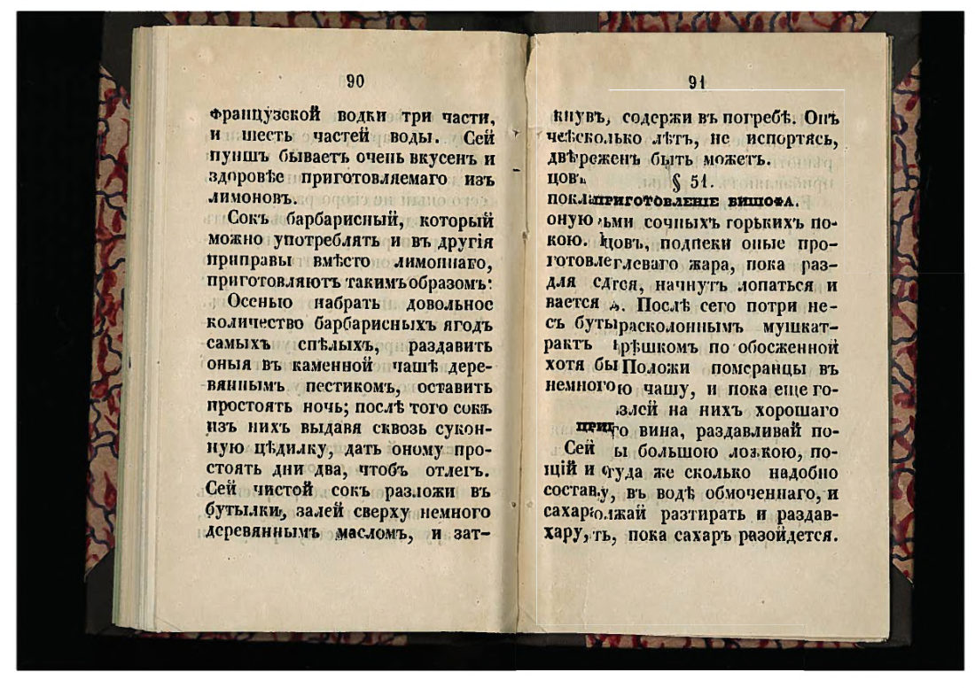 Скан страницы 46 книги «50 малороссийских спообов настаивать»