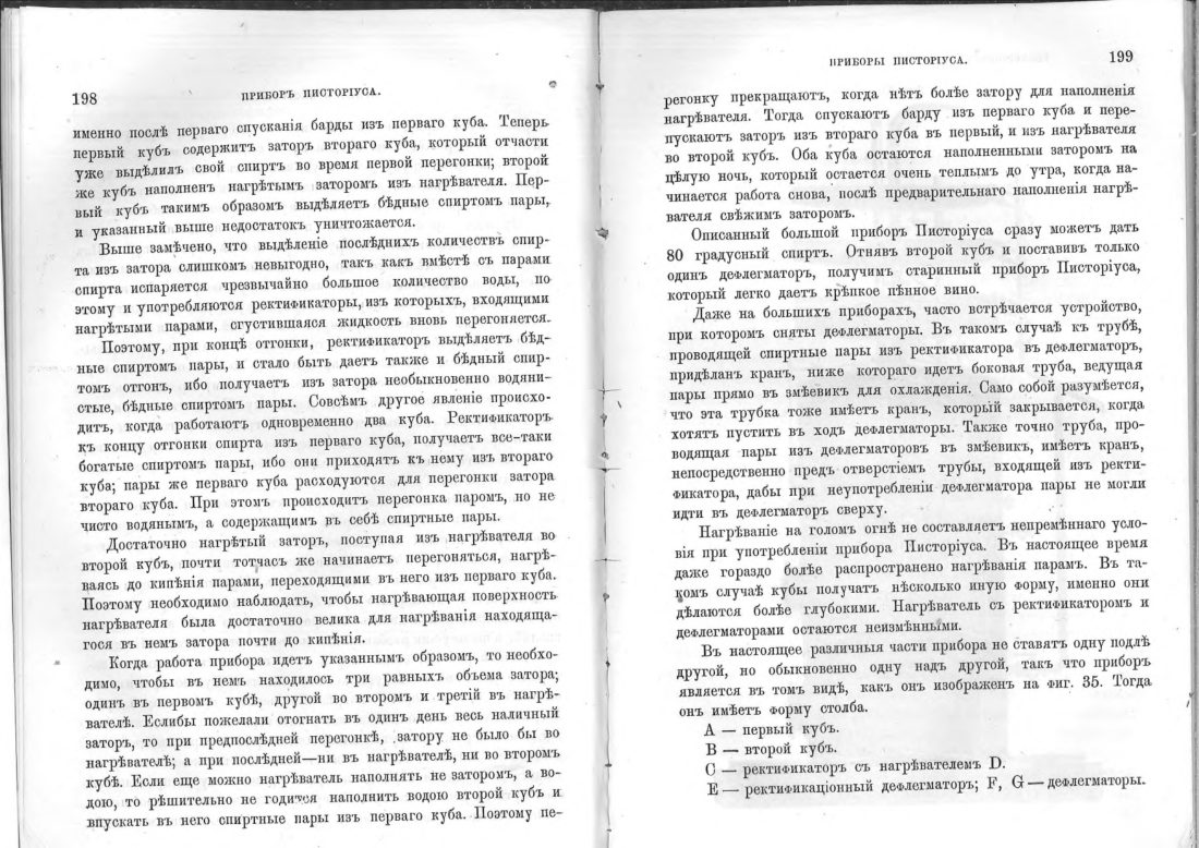 Скан страницы 100 книги «Винокурение. Приготовление спирта и производство сладких, ароматических водок»