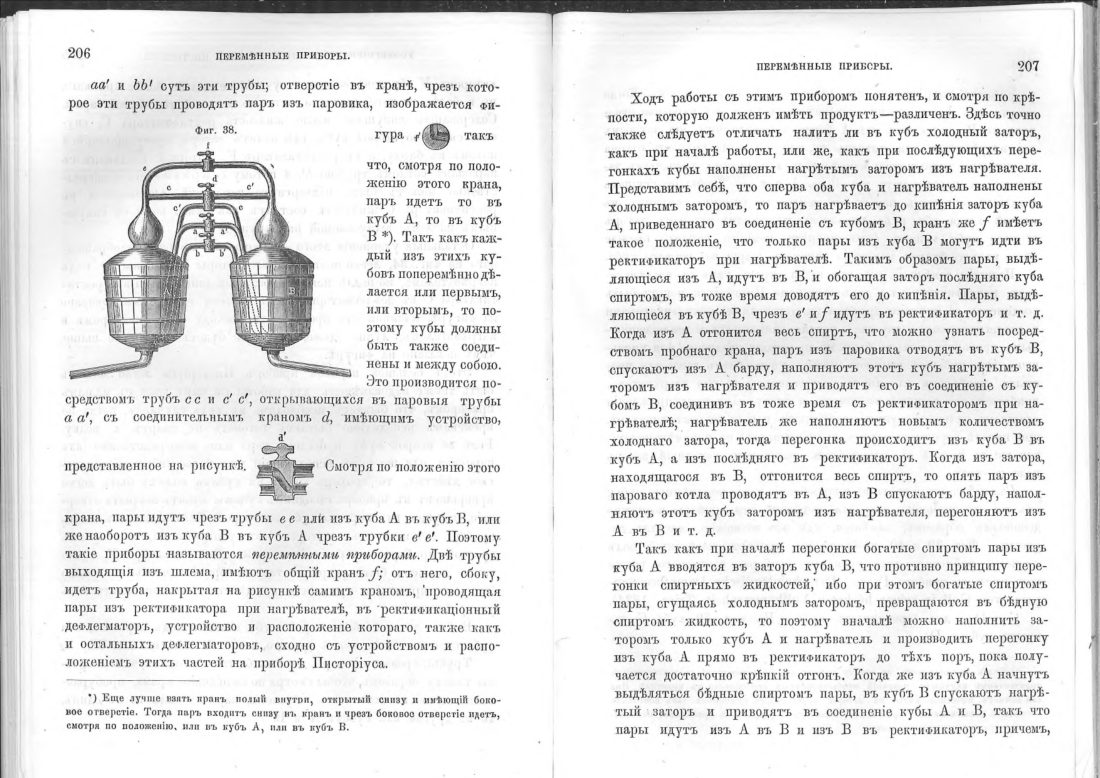 Скан страницы 104 книги «Винокурение. Приготовление спирта и производство сладких, ароматических водок»