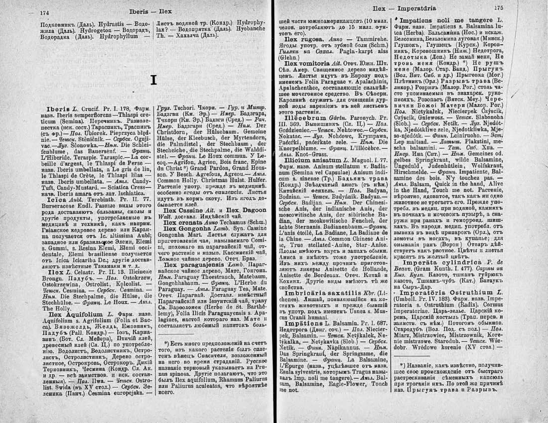 Скан страницы 102 книги «Ботанический Словарь»