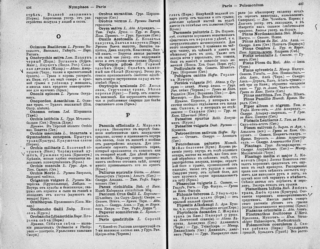 Скан страницы 218 книги «Ботанический Словарь»