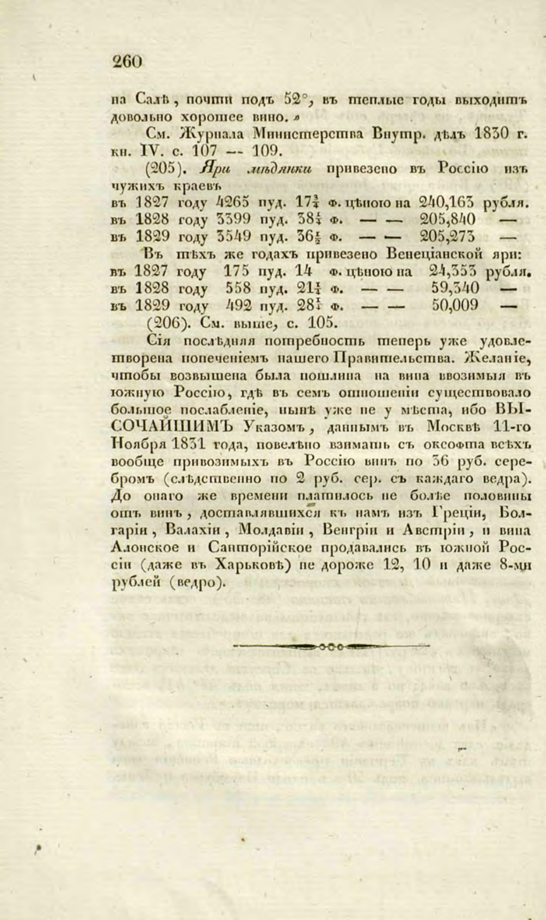 Скан страницы 287 книги «О виноделии и винной торговле в России»
